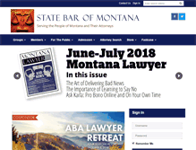 Tablet Screenshot of montanabar.org